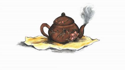 Kanei's Treasure hot teapot