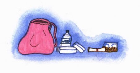 Cherish Road bag full of supplies