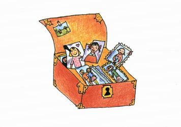 Going Home box of photographs