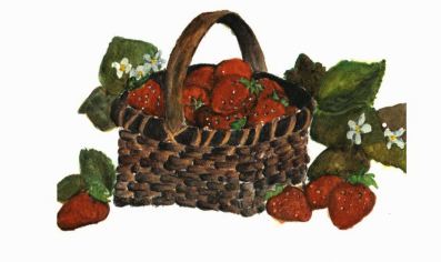 The Strawberry Olympics basket full of strawberry