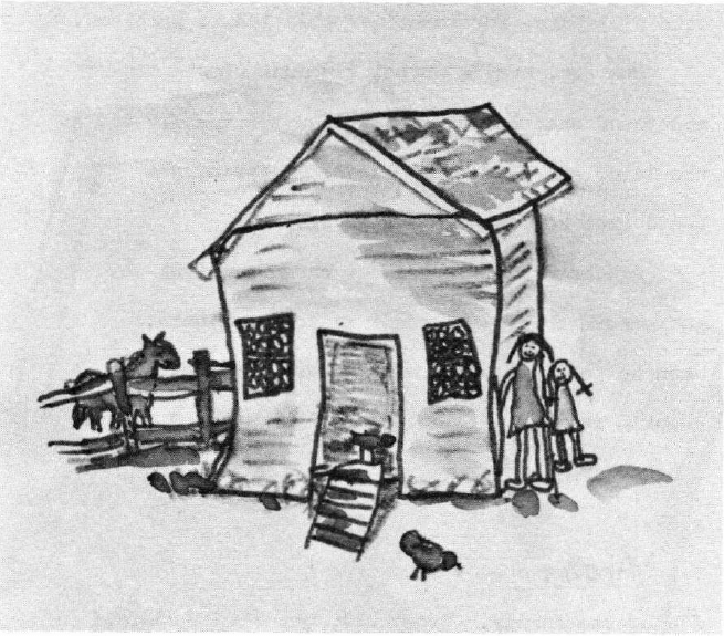 The Adventures of Pumpkin and Seegartus Standing at the side of the house