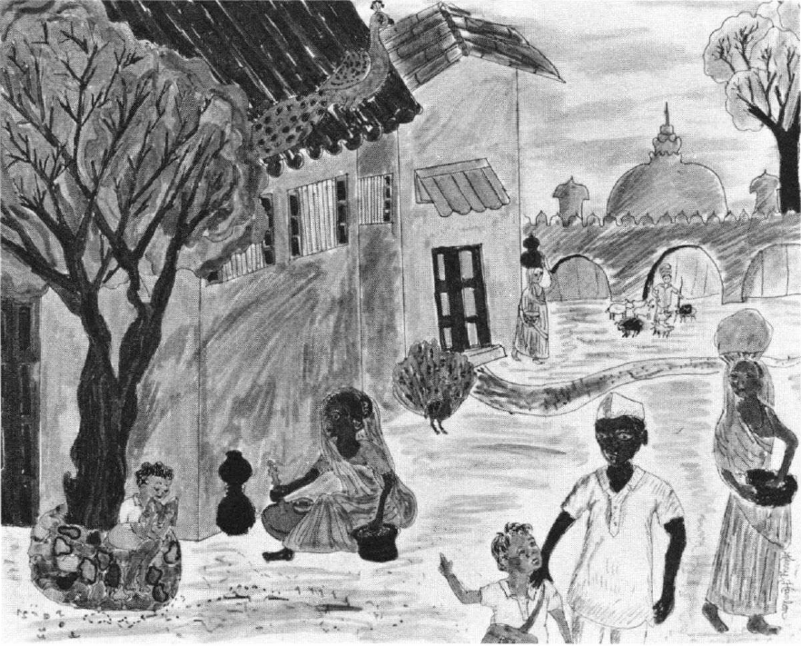 Homemade Crop Duster Old village in India