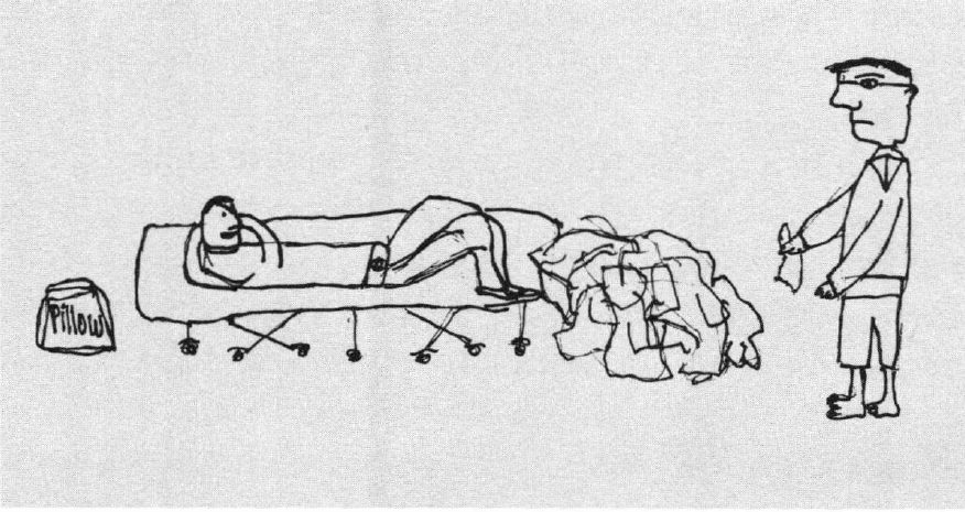 Blending In pulling the blanket off