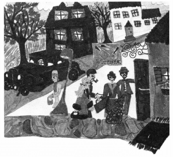 When Smudgie Got Lost! entering house