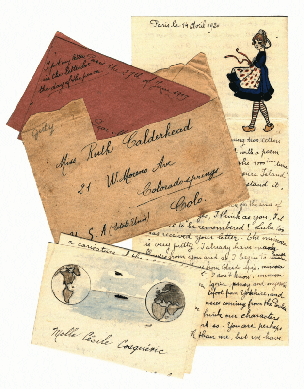 Kisses from Cecile old letters