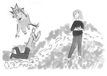 Forgive Me kneeling guy