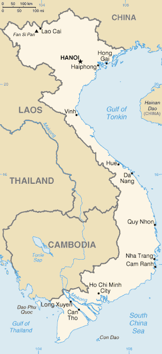 Map of Vietnam