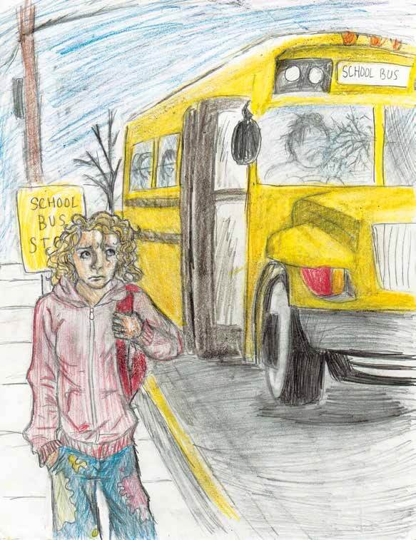 Free waiting for the schoolbus