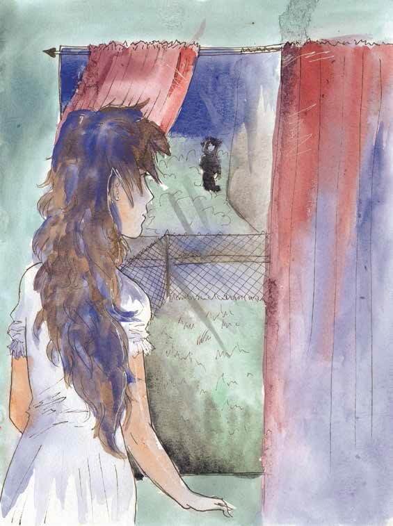 Life Among the Whispers looking out the window