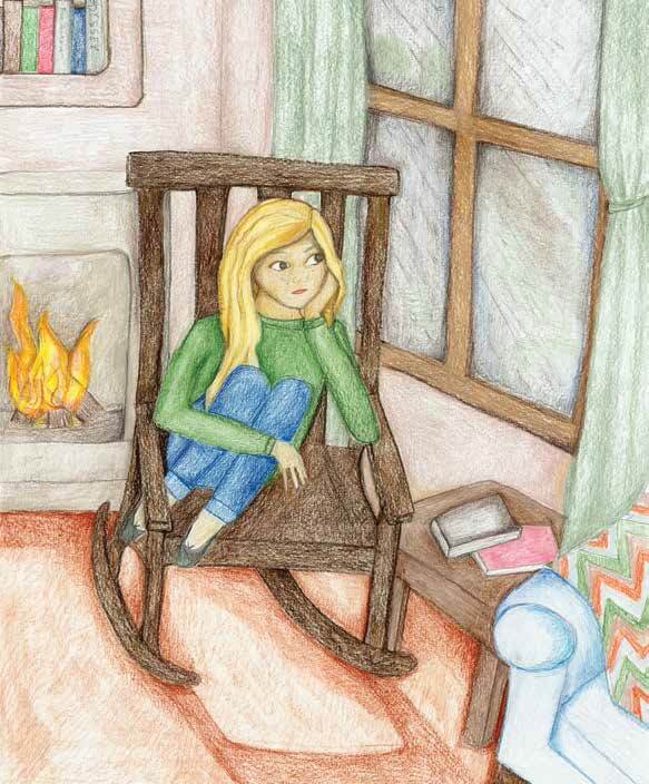 Find the Sunshine sitting in a rocking chair