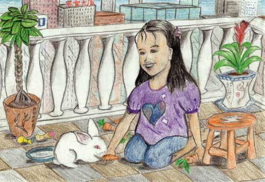 Carrot’s Home feeding the bunny