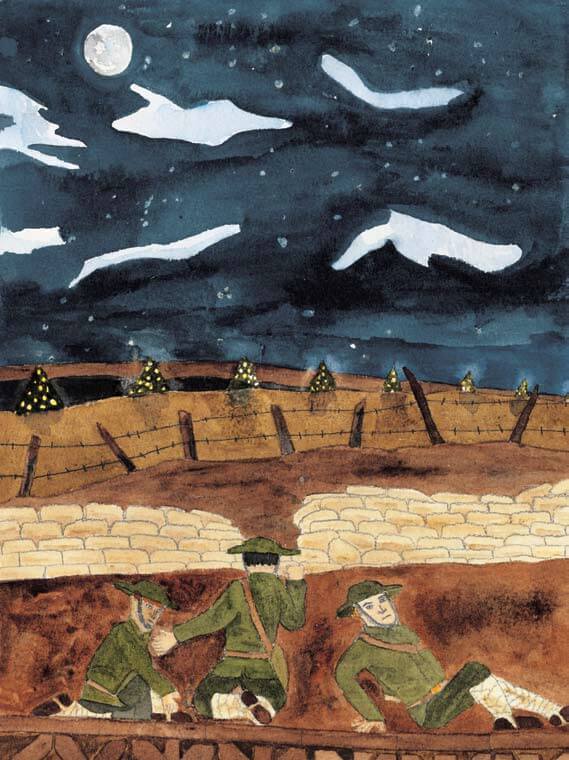 Stille Nacht at the ground during war