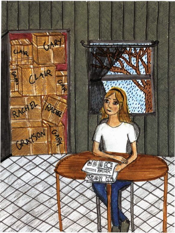 Illumination sitting at the kitchen table