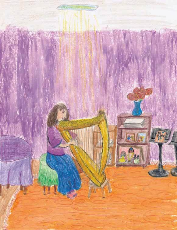 Song of the Harp playing the harp