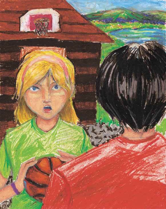 The Drawing friends talking
