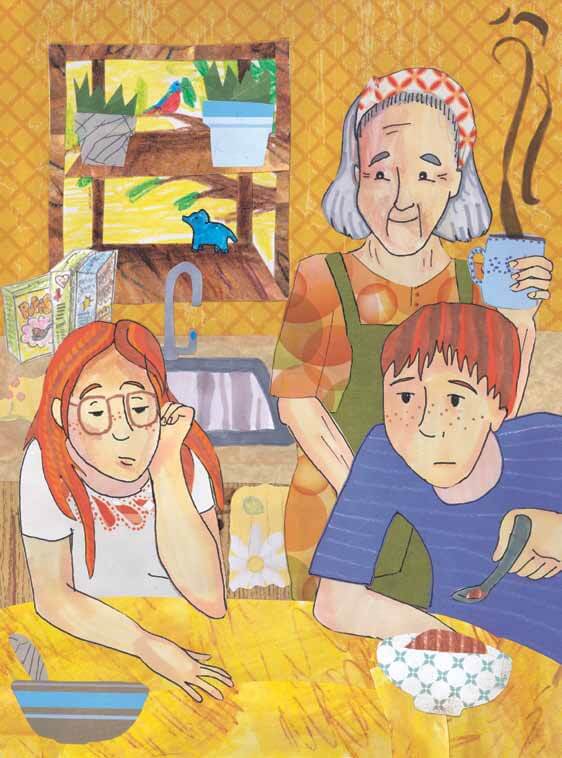 Time for Letting Go eating with grandma