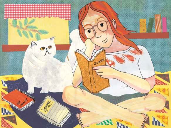 Time for Letting Go reading a journal