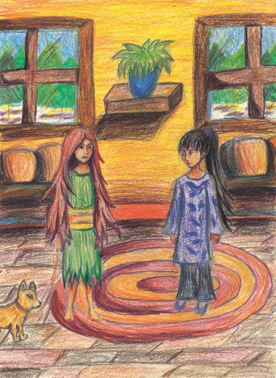 Arcadia, the Adventurous Wolf Girl two girls meeting