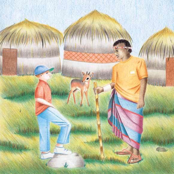 Simon, Dik-Diks, and No Worries visiting africa