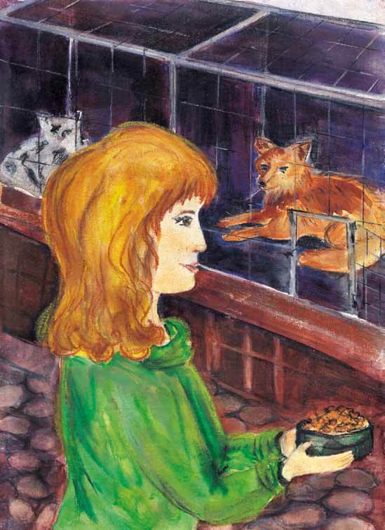 Cry of the Wild Heart feeding the fox