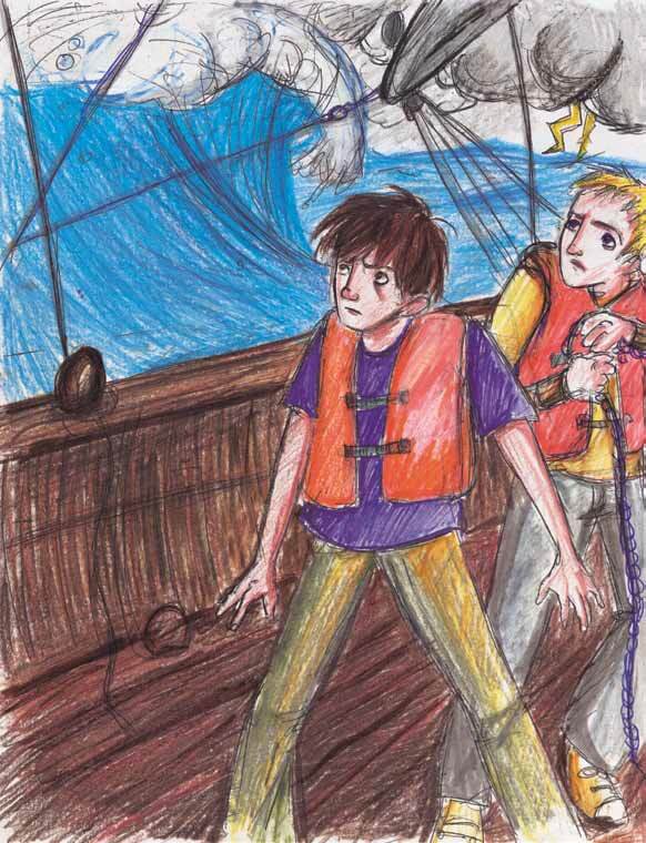 Lost on a boat during a storm