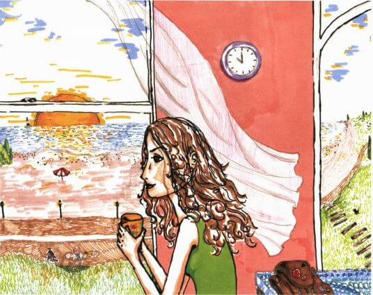 To Be But a Child looking at sunrise