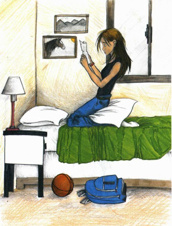 Revenge Is Bittersweet reading a letter