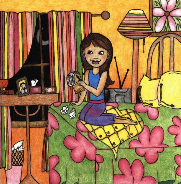 A Different Kind of Lullaby reading a letter