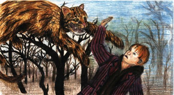 The Time Magicians attacked by a cat