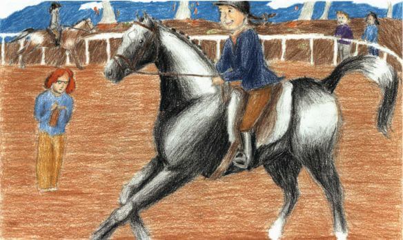 First Horse Show, Ever during competition