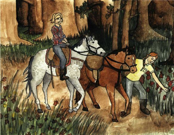 Notes to Each Other riding horses