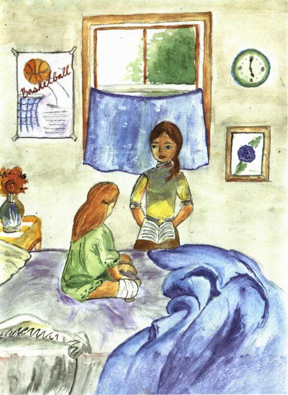Big Dreams for Number Seven girl with bandaged knee