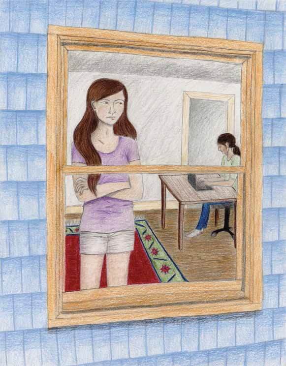 The Girl Next Door talking to mom