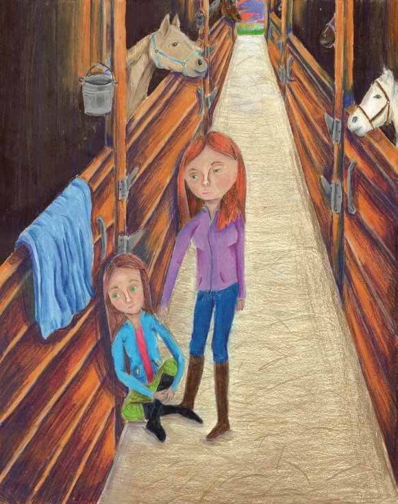 The Foal crying in the stable