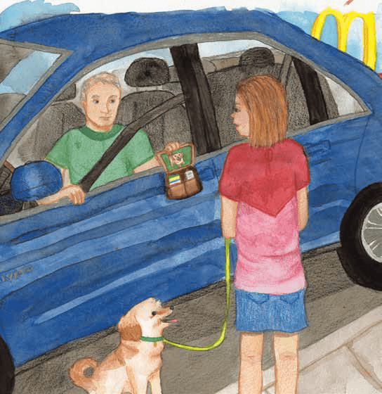Don’t Talk to Strangers A man in a car