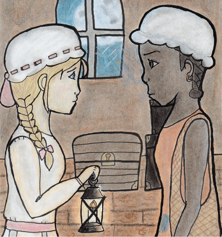 Finding Freedom girls talking at night
