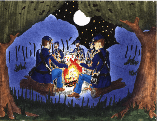 The Great Chessboard surrounding a fire