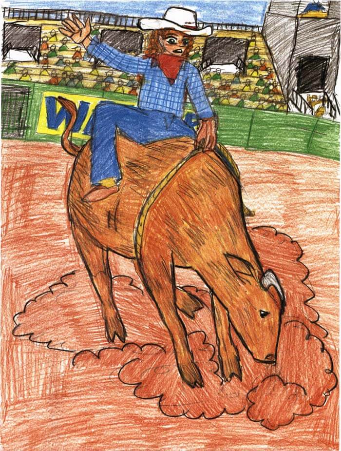 the 54th rider rodeo bull riding