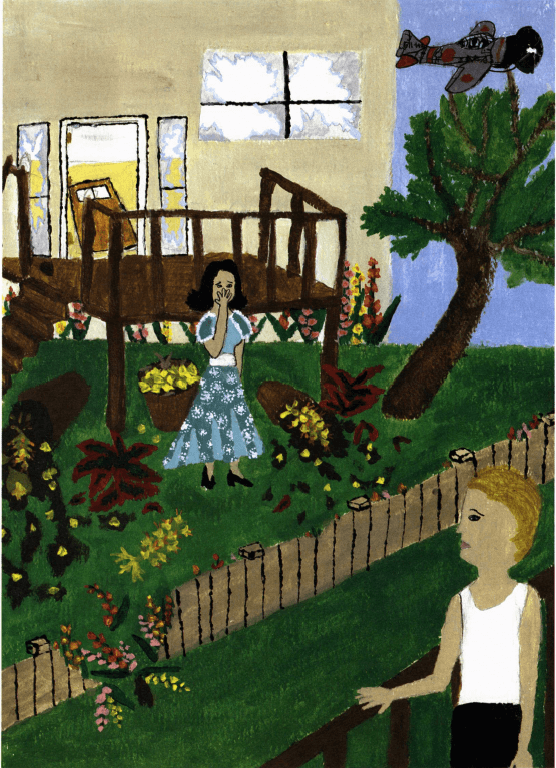 A Shaken Garden talking over the fence