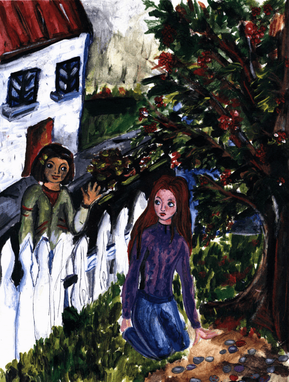The Kingdom of Stones two girls talking