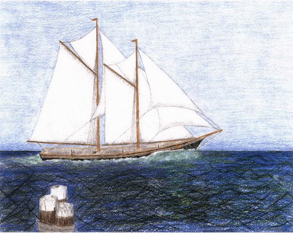 Water All Around boat with sail