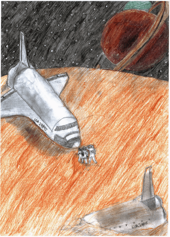 AE-51 finding a spaceship buried in the sand