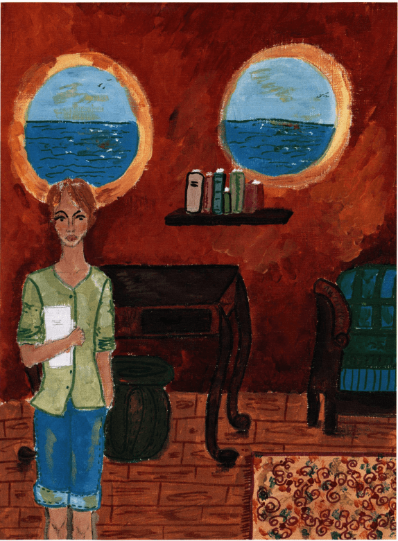 A Wider World girl holding a letter