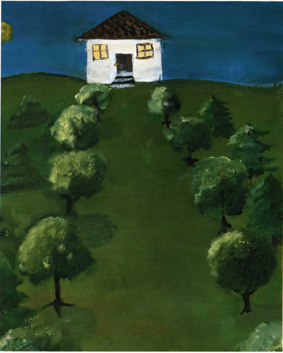 Changes a house among the trees