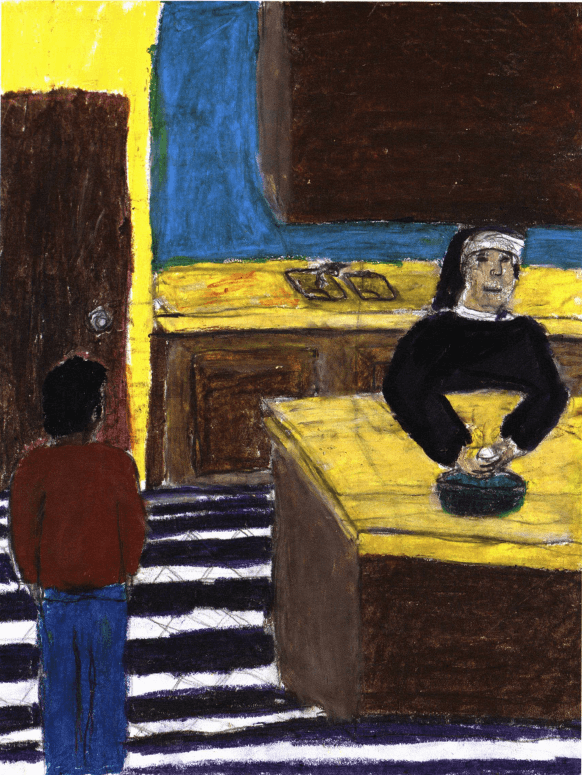 Dreams boy and nun talking
