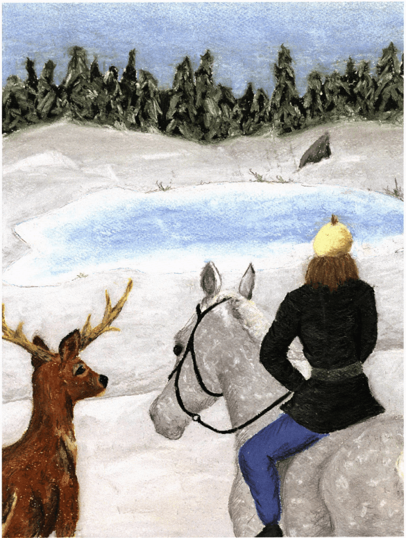Samantha and the Stag finding an open field