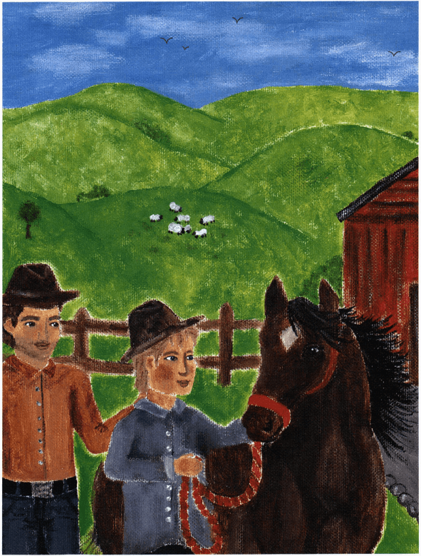 Second Chance Ride meeting a horse
