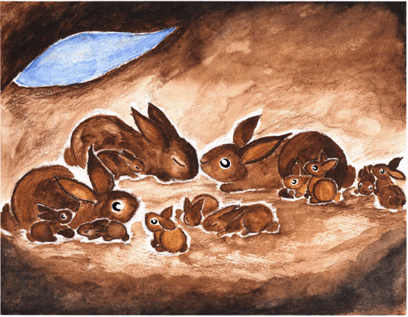 Fort Cuniculus rabbits in a hole