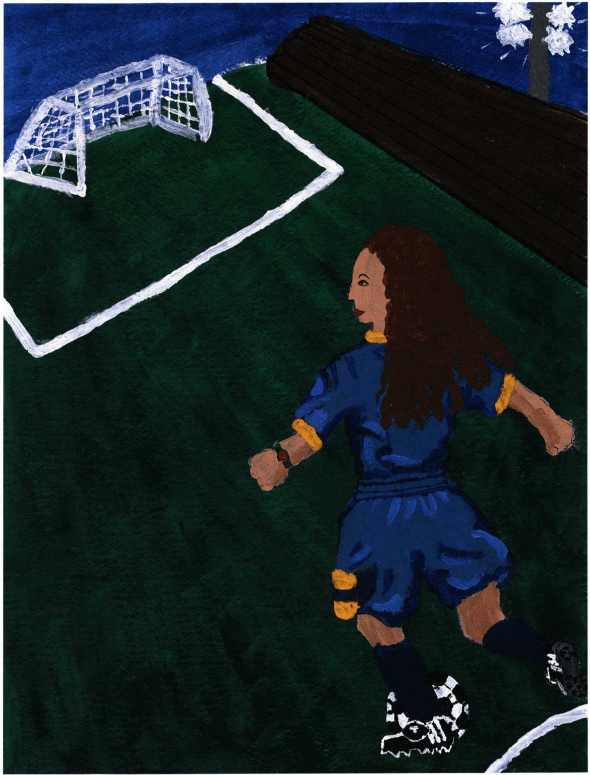 Second Try playing soccer