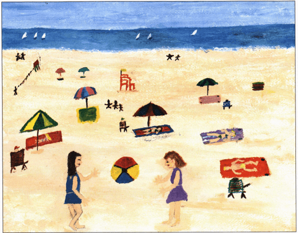 Permanence girls at the beach